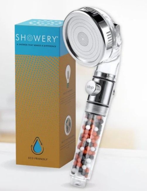 Showery EcoFlow - Water Saving & Softening Shower Head